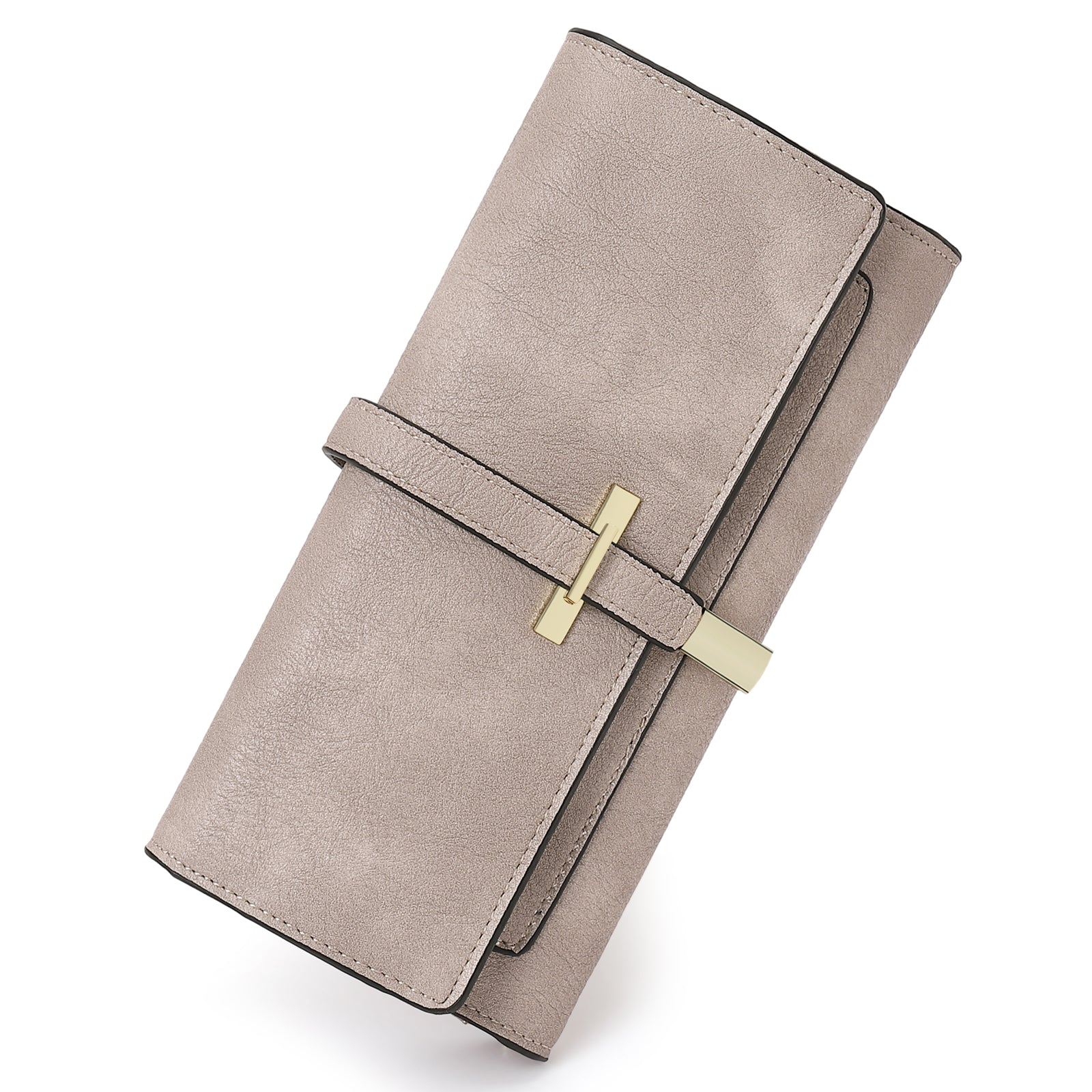 CLUCI Leather Wallet for Women Slim Designer Trifold Ladies Credit Card Holder