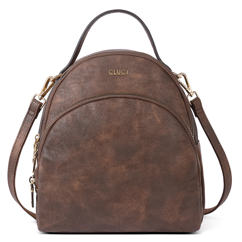 Garbutt Convertible Vegan Leather Mini Backpack Purse For Women