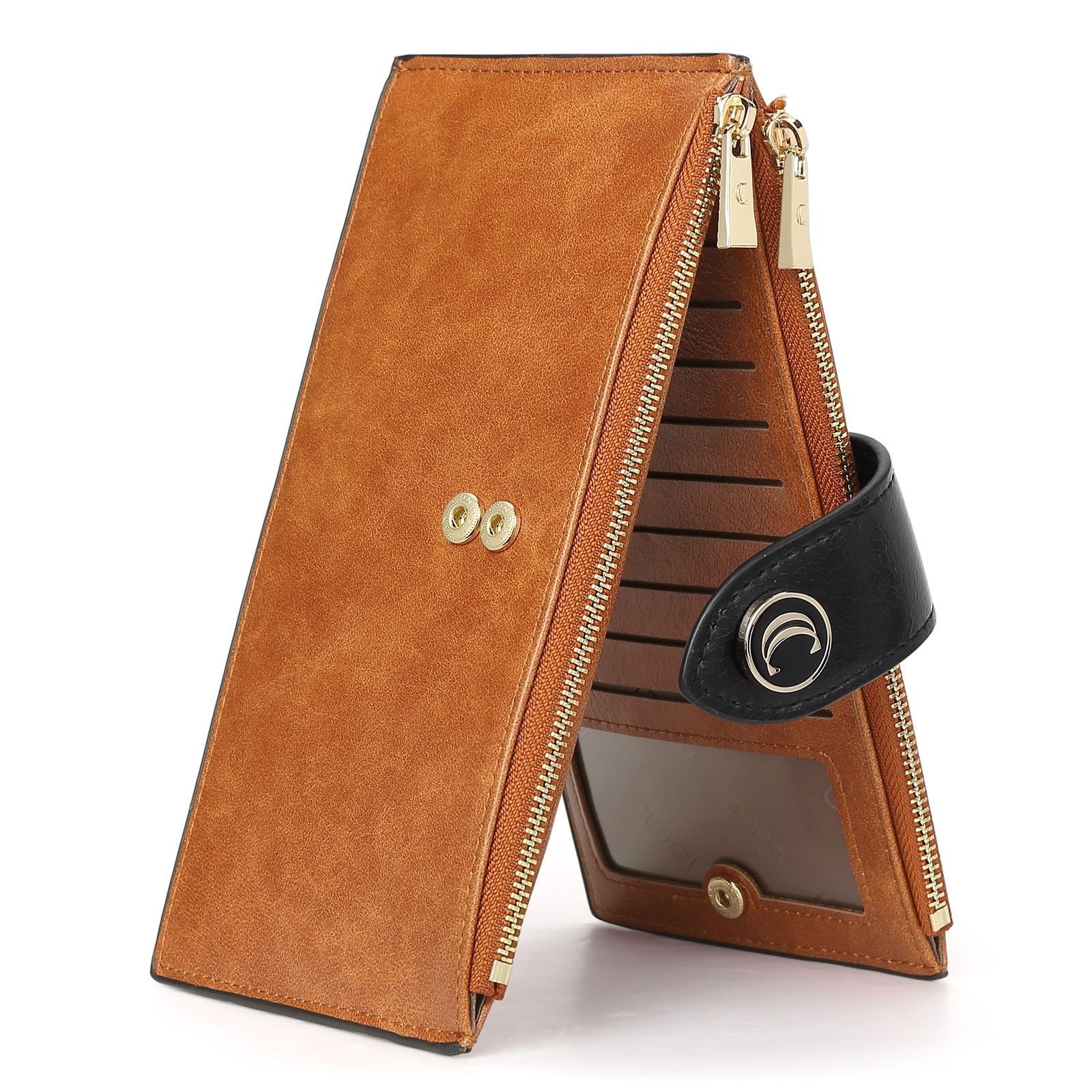 Echo Slim Women's Bifold Leather Wallet With ID Window