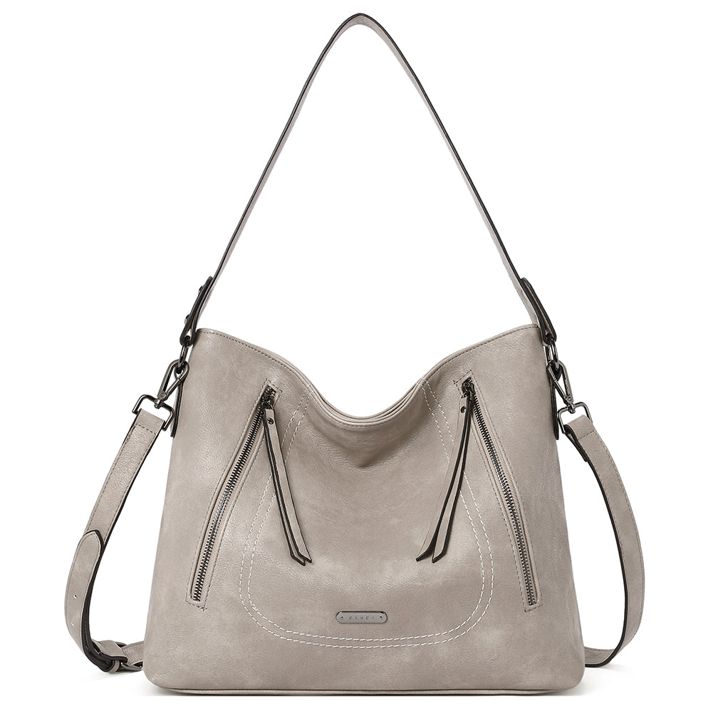 CLUCI Handbags for Women Leather Designer Hobo Tote Vintage Purses Ladies Crossbody Shoulder Bag