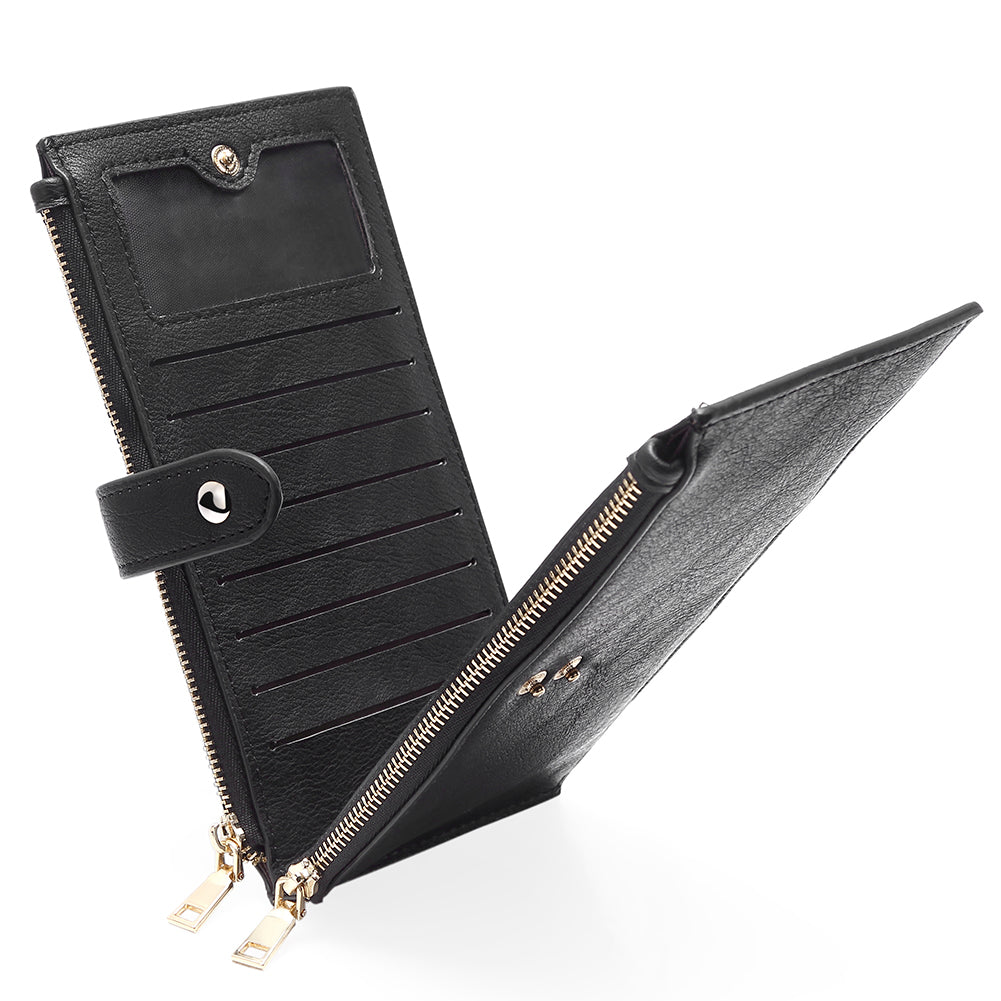 Echo Slim Women's Bifold Leather Wallet With ID Window