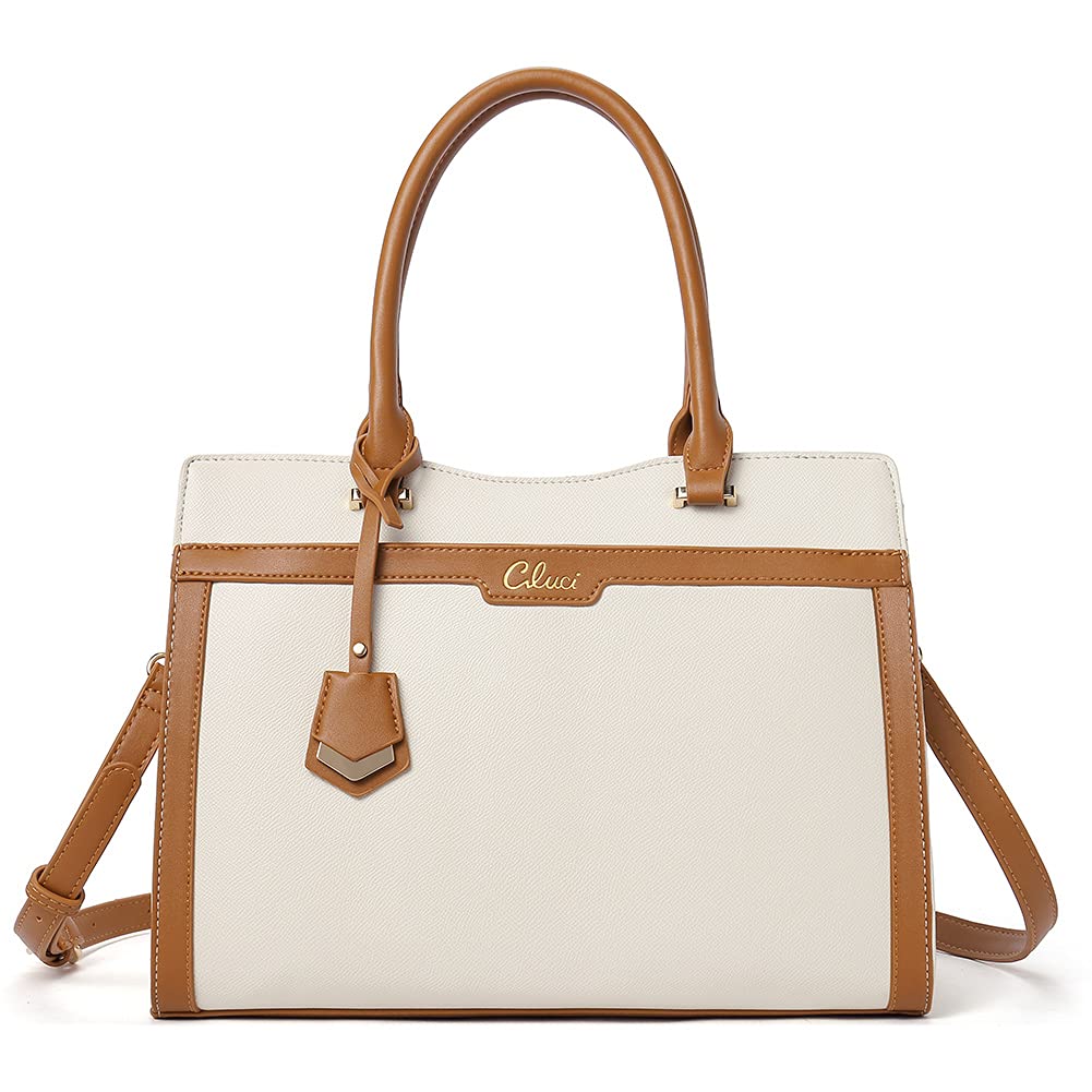 CLUCI Satchel Purses and Handbags for Women Leather Totes Designer Ladies Crossbody Shoulder Bag