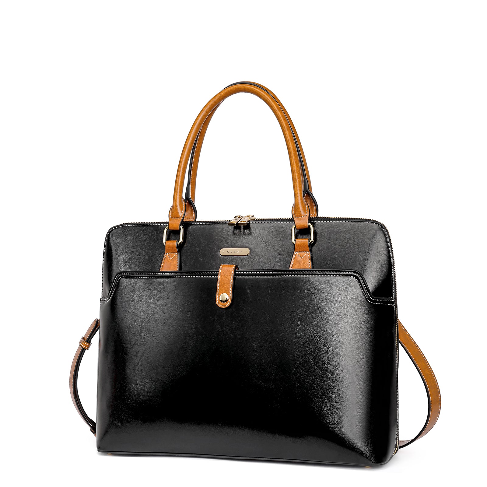 Claire Premium Leather Messenger Briefcase For School And Work