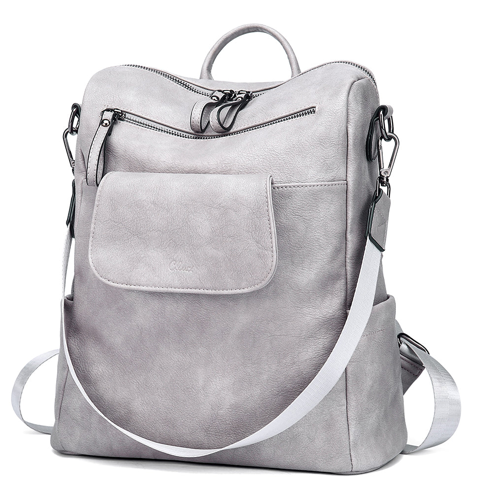 Greene Vegan Leather Travel Backpack Switchable Shoulder Bag