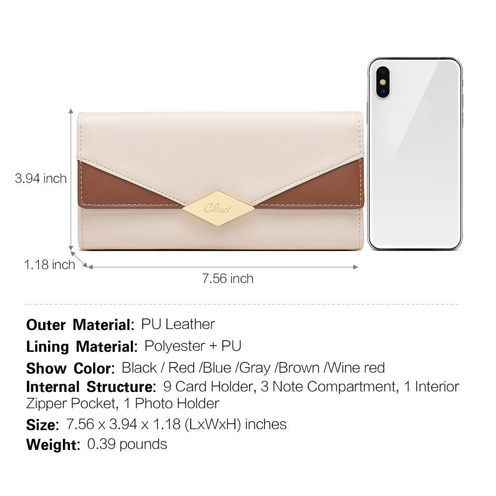 Mile Large Stylish Wallet For Women With Multiple Card Slots
