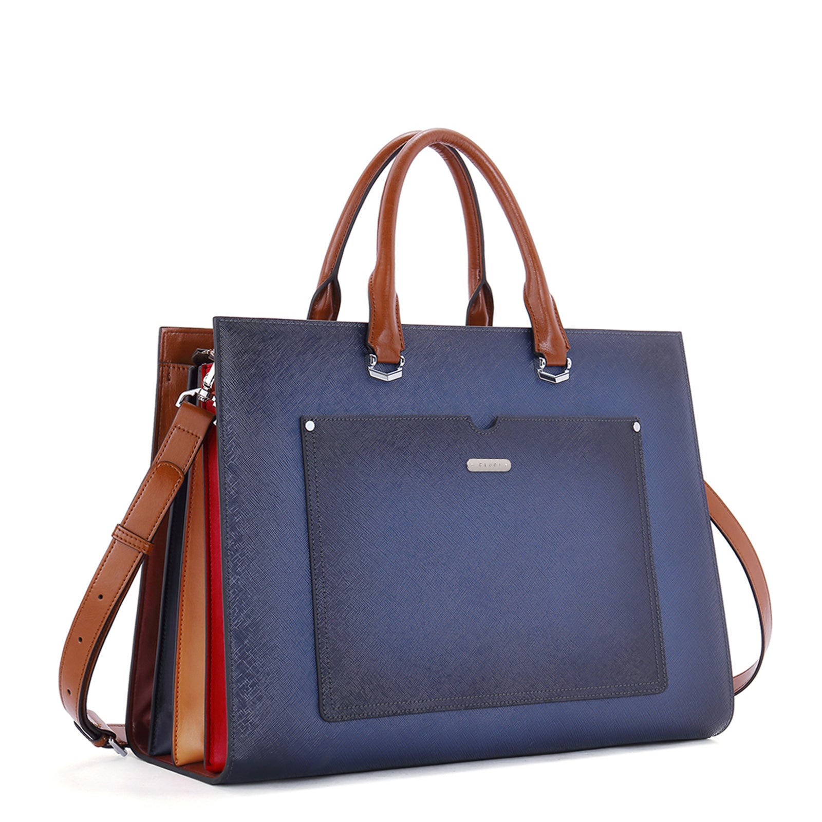 Lauren Refined Leather Briefcase For Women For Daily Use