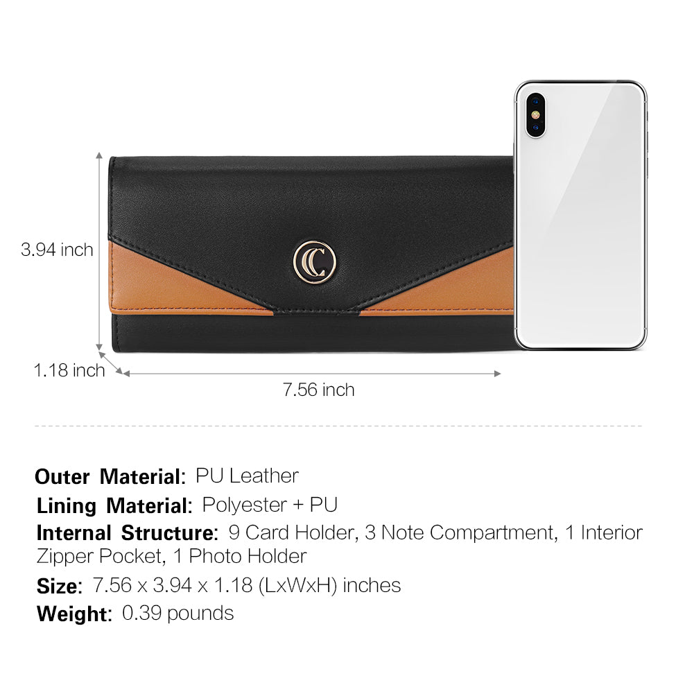 Mile Large Stylish Wallet For Women With Multiple Card Slots