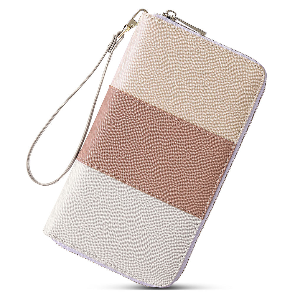 CLUCI Women Wallet Leather RFID Blocking With Wristlet