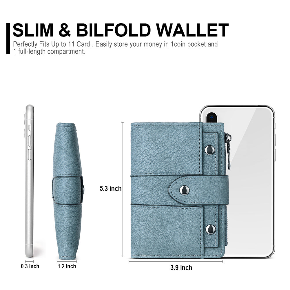 Cathy Women's Small Wallet With Coin Pocket For Daily Use