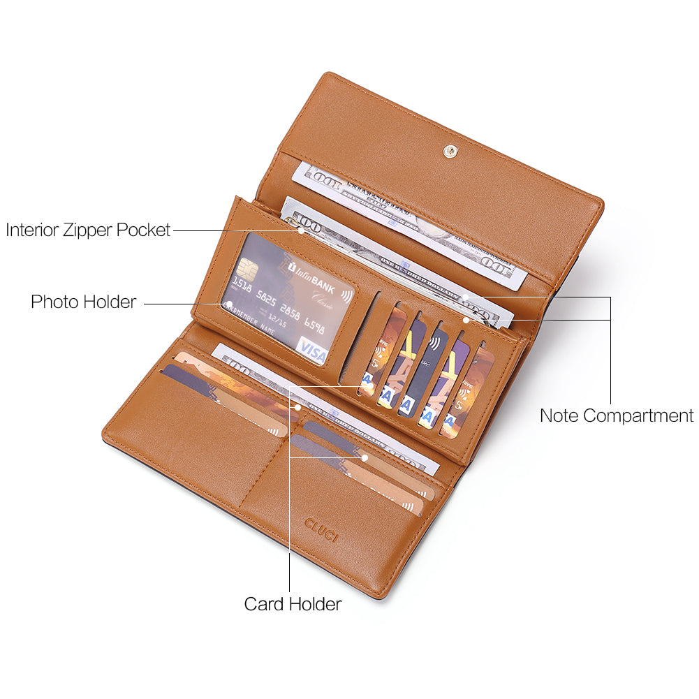 Mile Large Stylish Wallet For Women With Multiple Card Slots