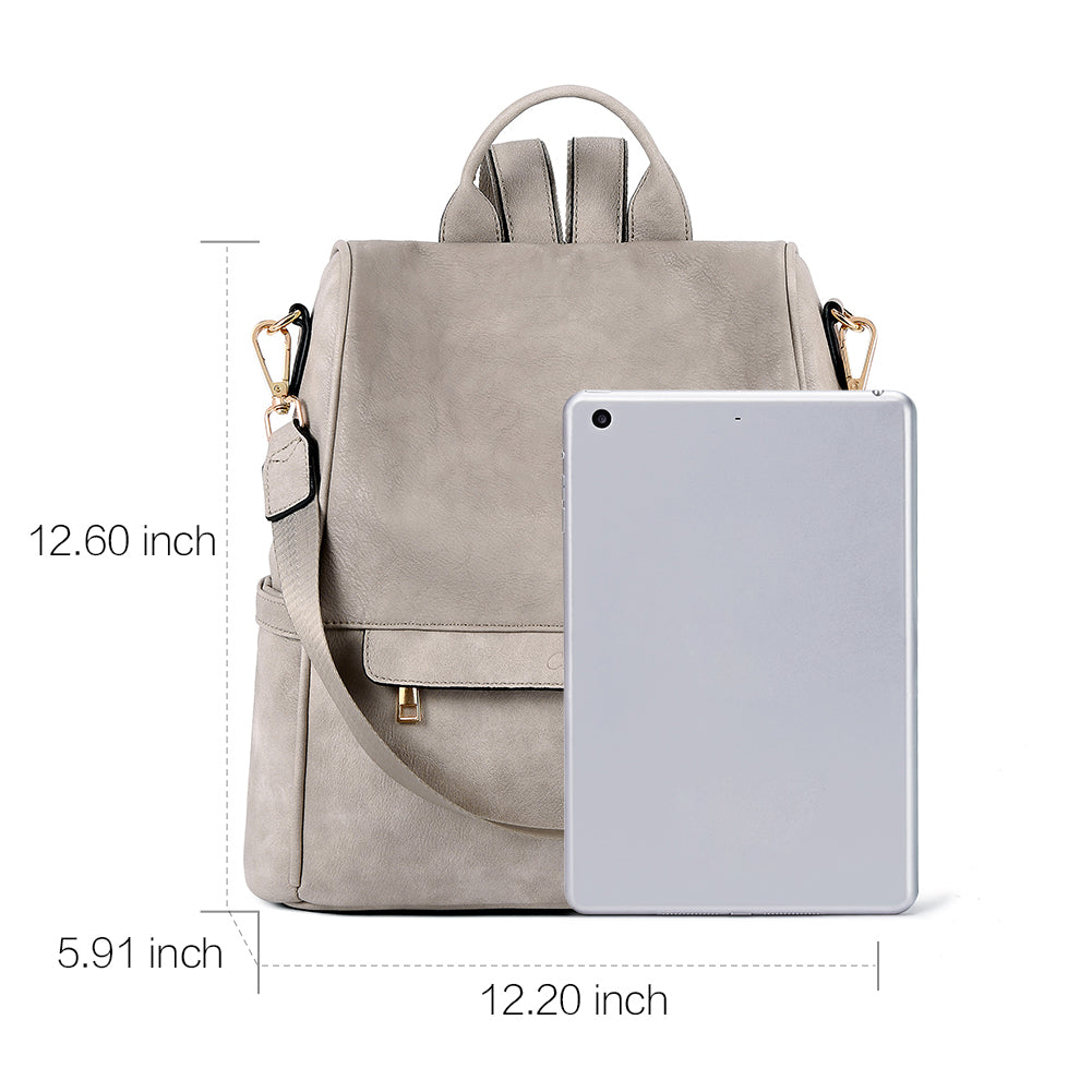 Greene Multi-Purpose Carry Way Vegan Leather Backpack Purse For Women | Two-Toned Vintage