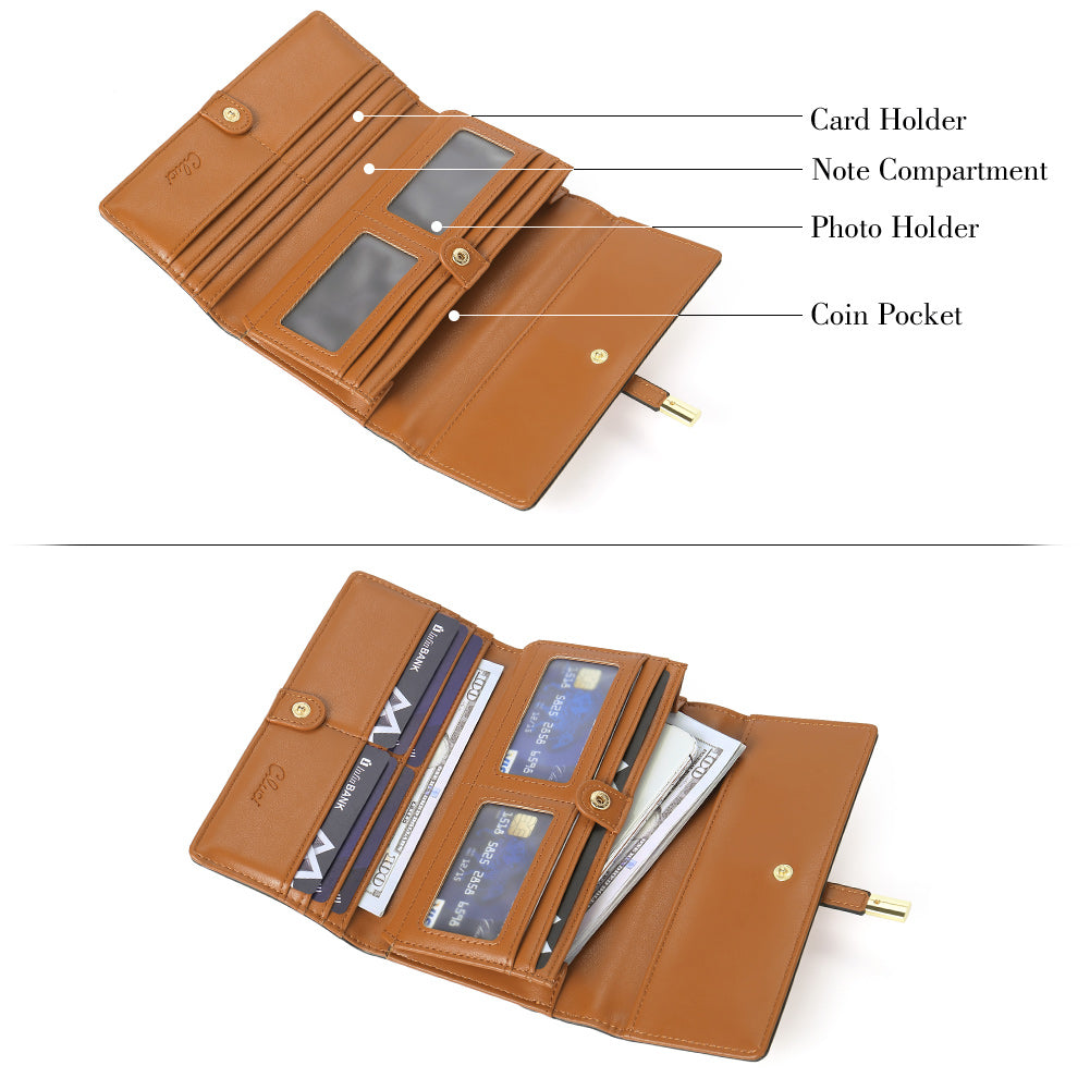 Mile Lightweight Designer Tri-Fold Wallet For Iphone For Women