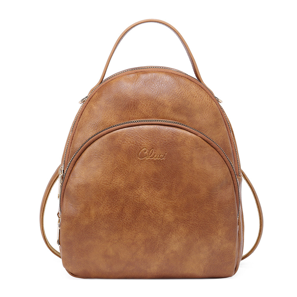 century21 leather backpacks KC Current Leather Crest Backpack