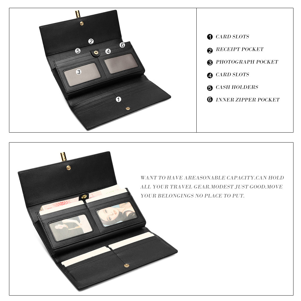 Mile Lightweight Designer Tri-Fold Wallet For Iphone For Women