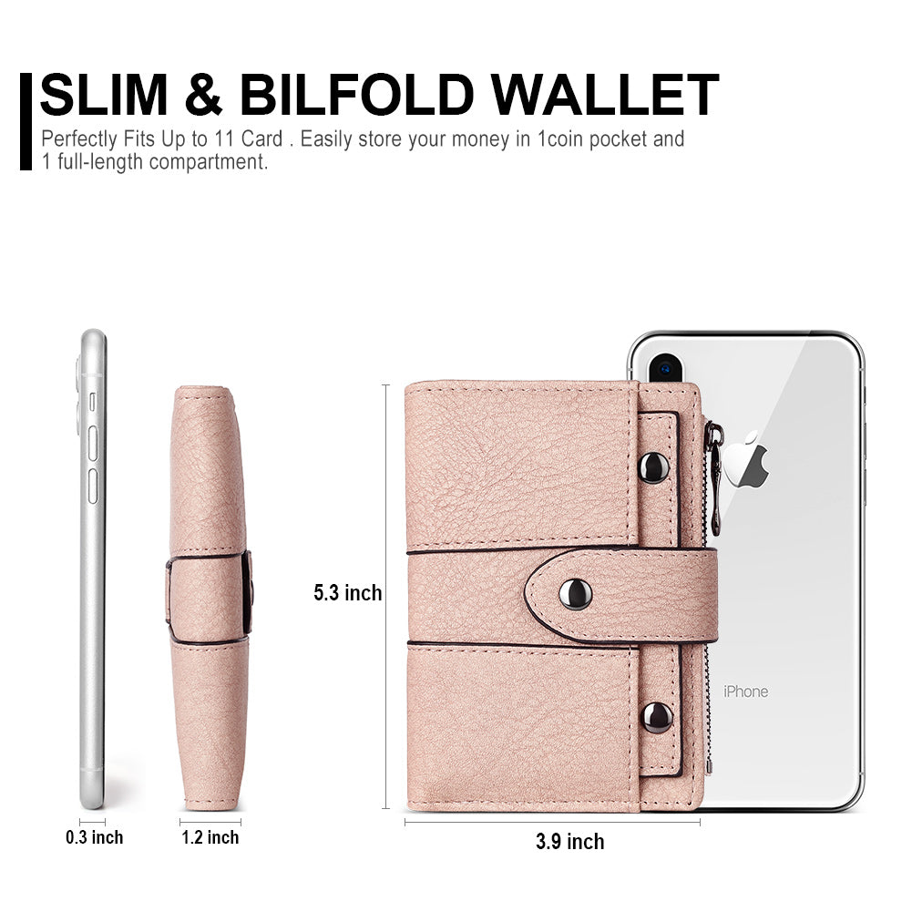Cathy Women's Small Wallet With Coin Pocket For Daily Use