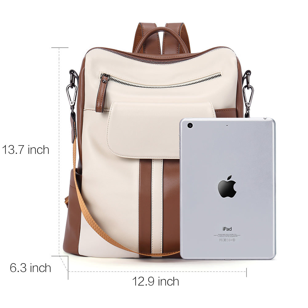 Greene Vegan Leather Travel Backpack Switchable Shoulder Bag