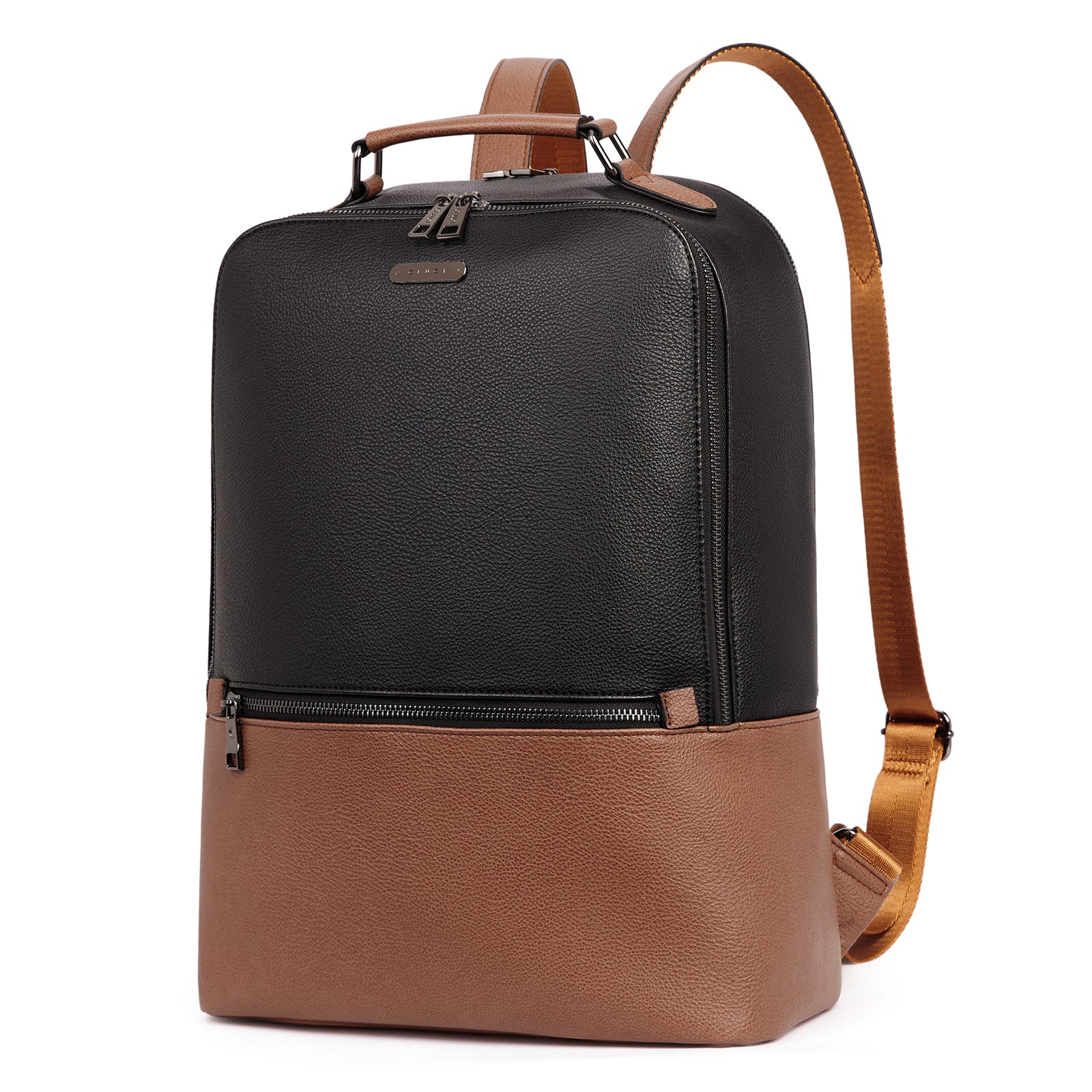 CLUCI Women Leather Laptop Backpack Purse 15.6 inch Computer Backpack Business Casual Travel Daypack College Bag