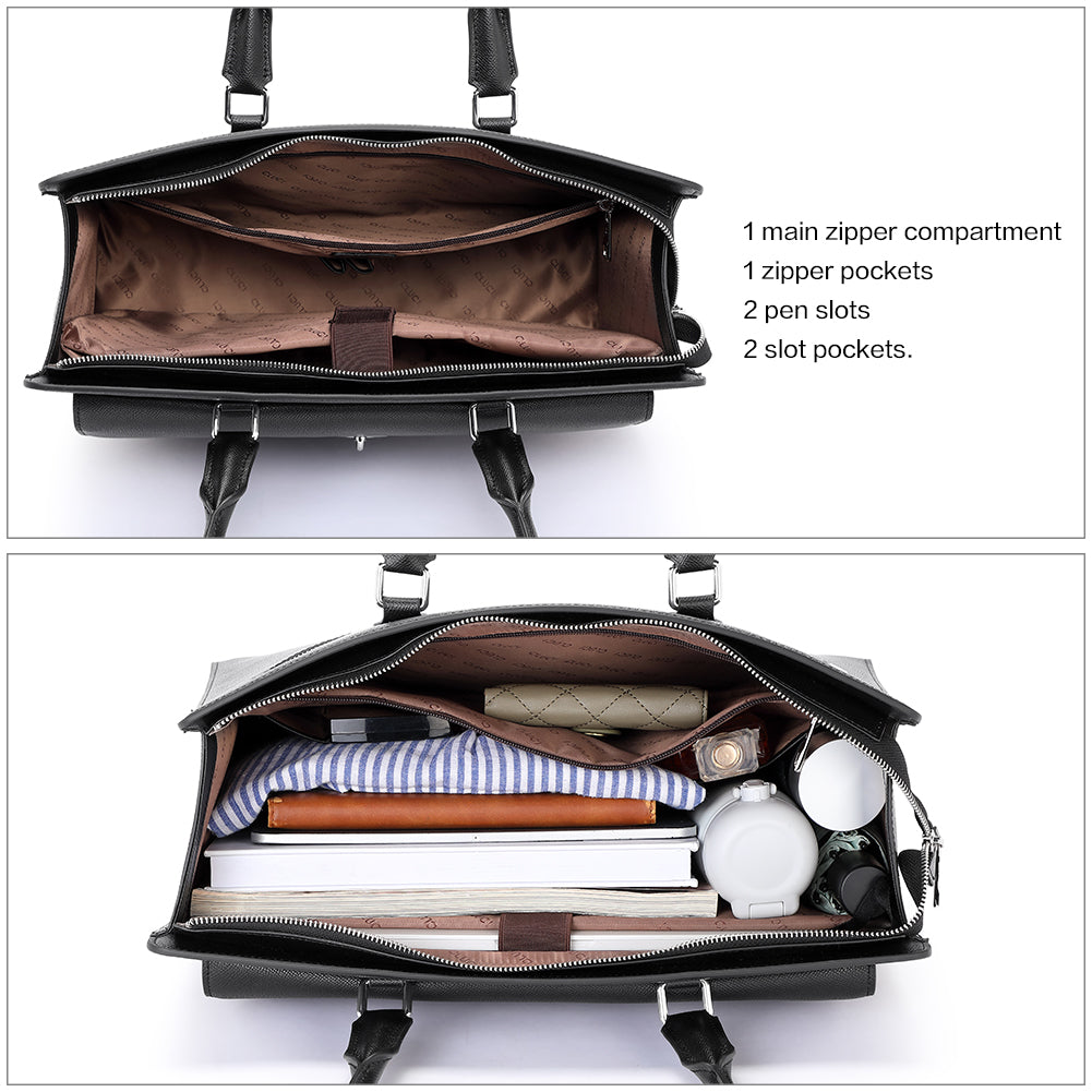 Davidson Classic Vintage Ladies Leather Briefcase Messenger Bag