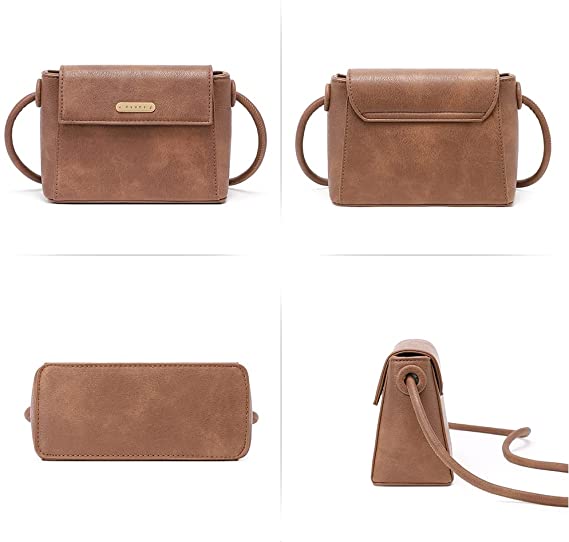 CLUCI Small Crossbody Bags for Women Vegan Leather Flap Fashion Ladies Travel Shoulder Purse with Adjustable Strap