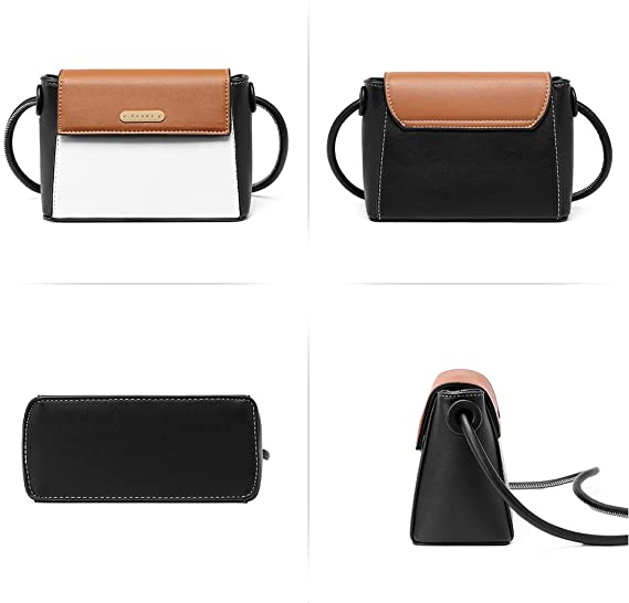 CLUCI Small Crossbody Bags for Women Vegan Leather Flap Fashion Ladies Travel Shoulder Purse with Adjustable Strap