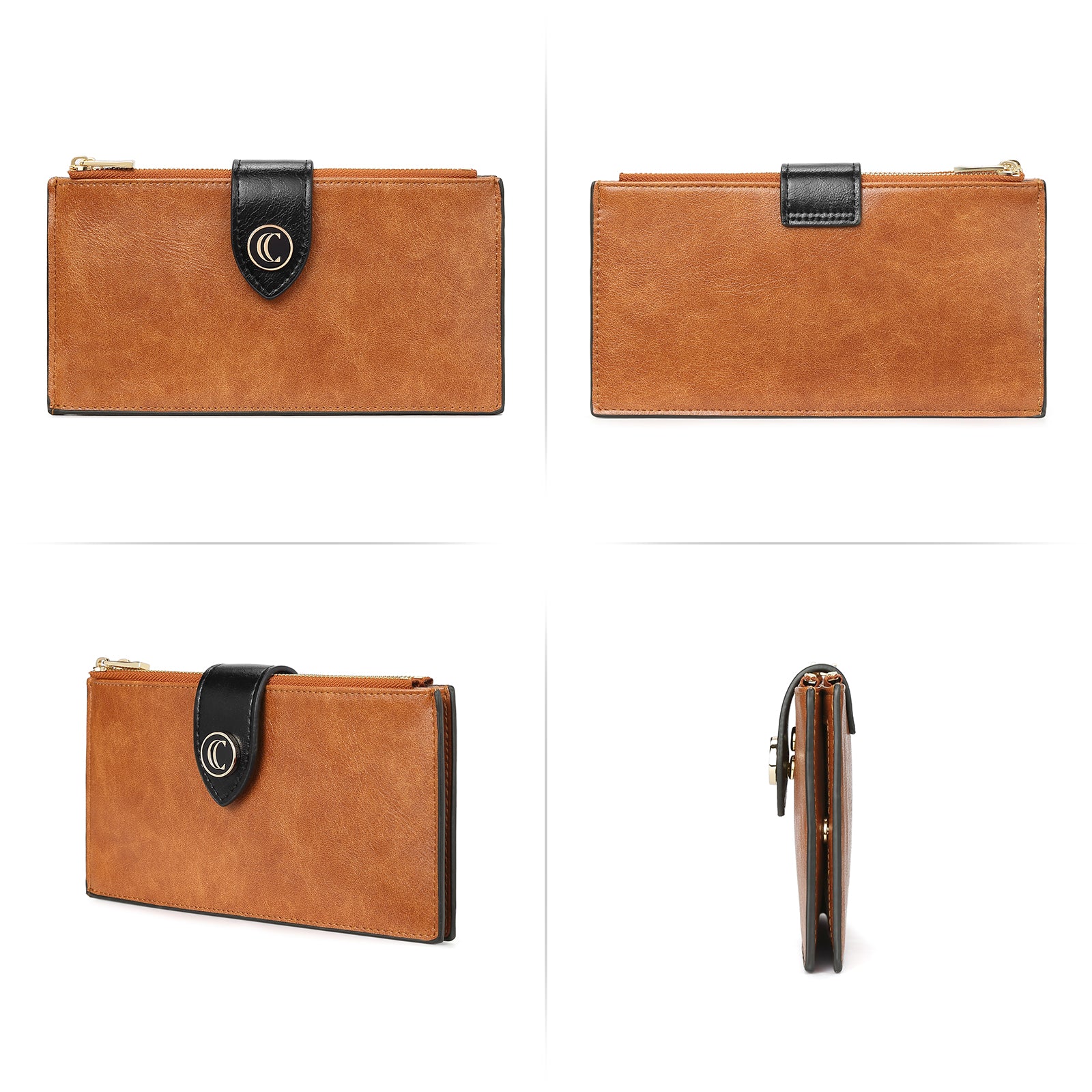 Echo Slim Women's Bifold Leather Wallet With ID Window