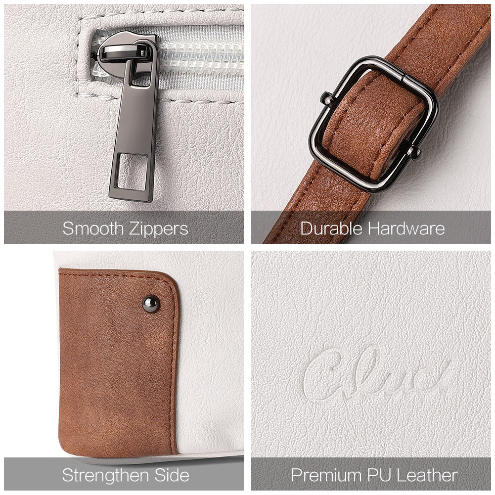 Amos Triple Pockets Vintage Crossbody Bag