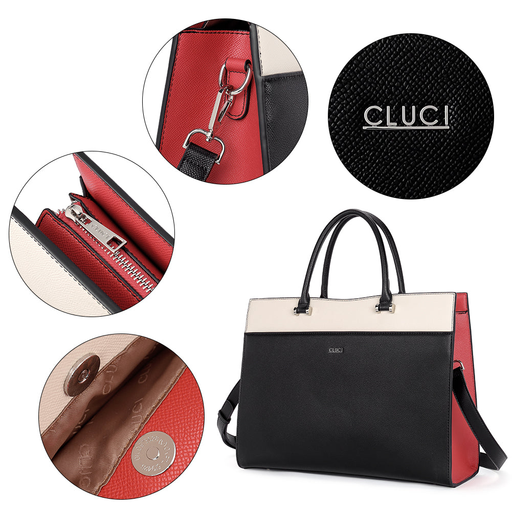 Lauren Ladies Vegan Leather Laptop Briefcase Laptop Bag