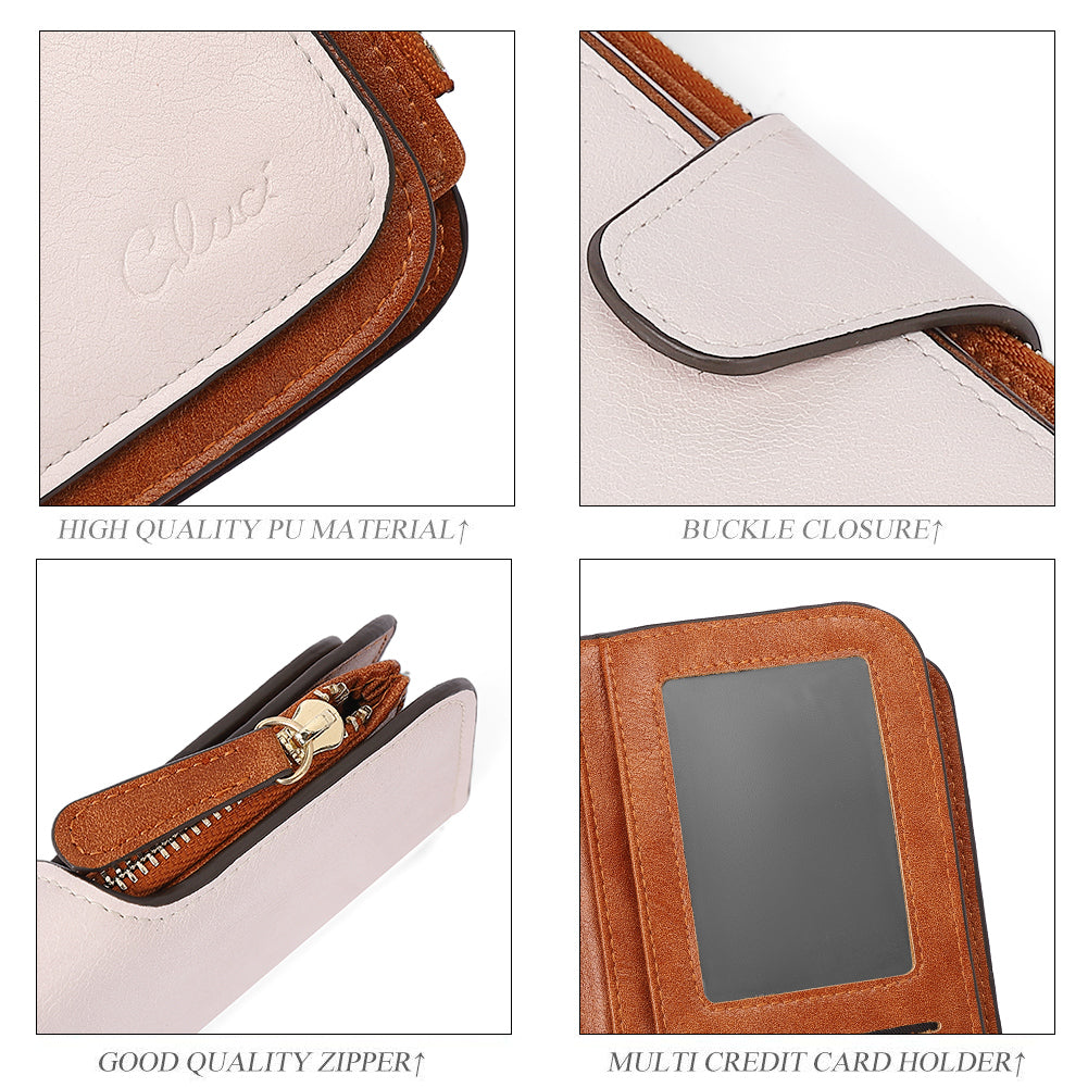 Cathy Luxury Women's Vegan Leather Wallet With Zipper
