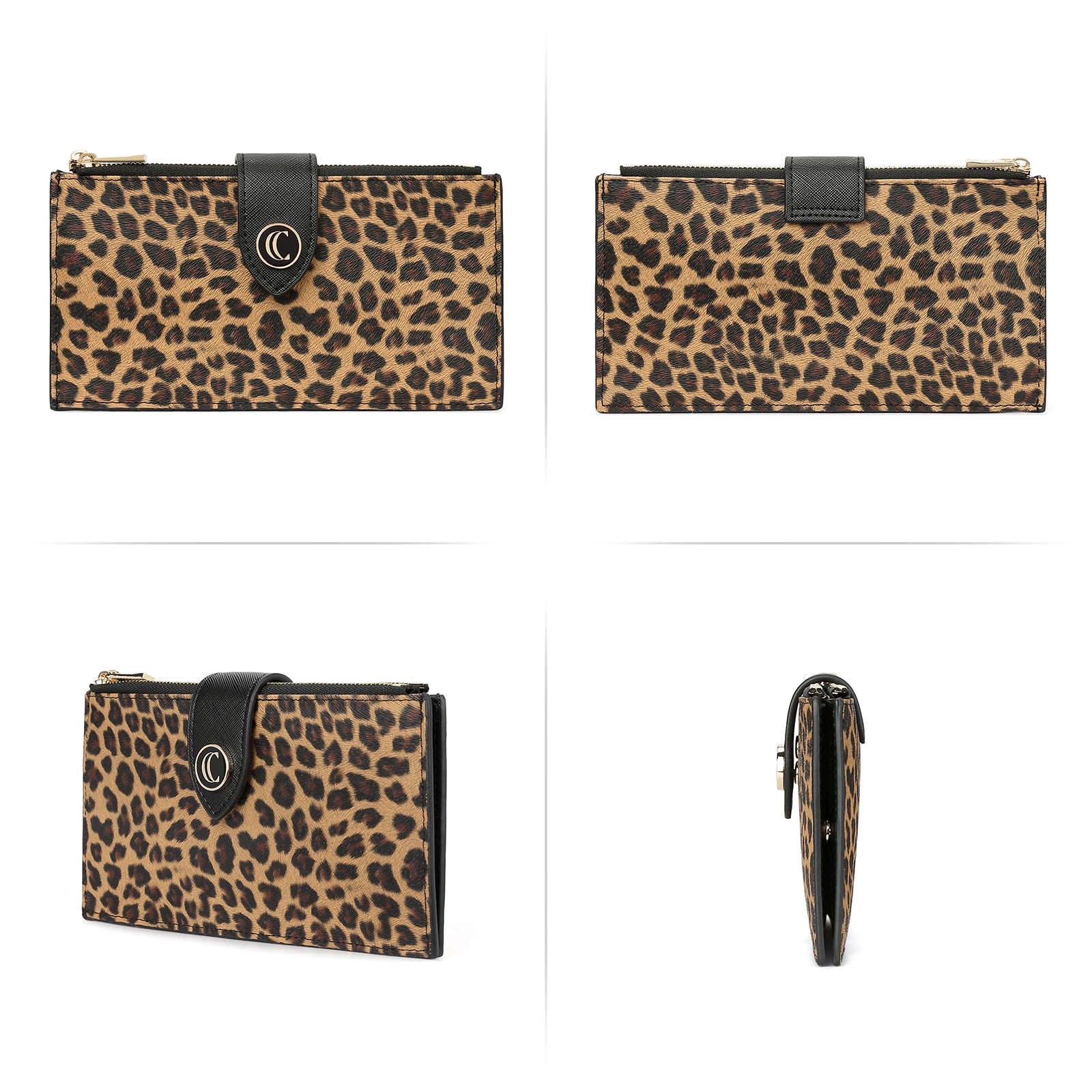 Echo Slim Women's Bifold Leather Wallet With ID Window