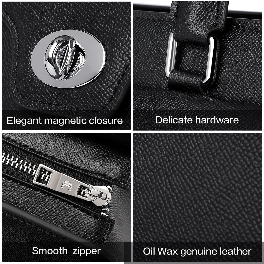 Davidson Classic Vintage Ladies Leather Briefcase Messenger Bag