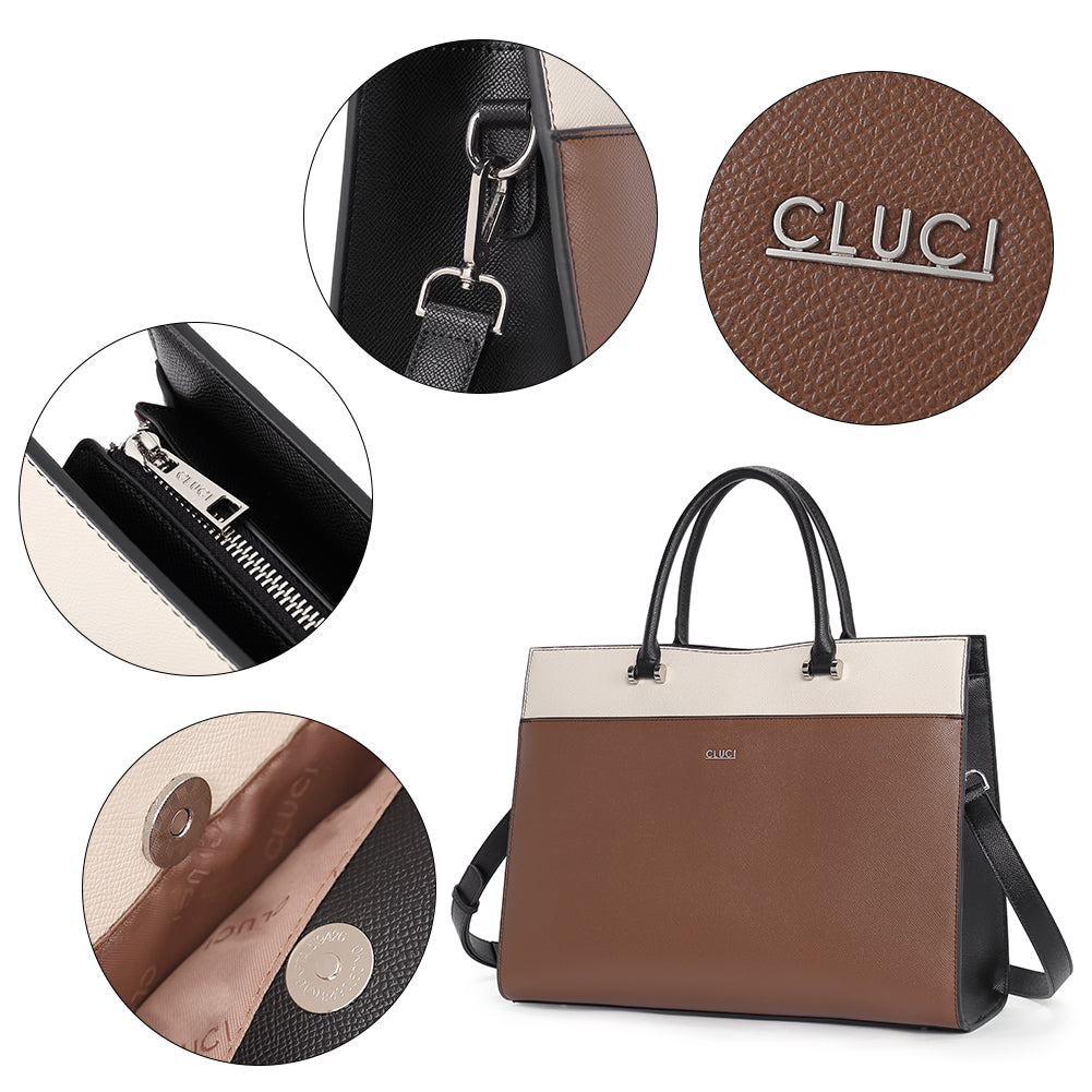 Lauren Ladies Vegan Leather Laptop Briefcase Laptop Bag