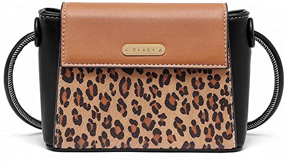 CLUCI Small Crossbody Bags for Women Vegan Leather Flap Fashion Ladies Travel Shoulder Purse with Adjustable Strap