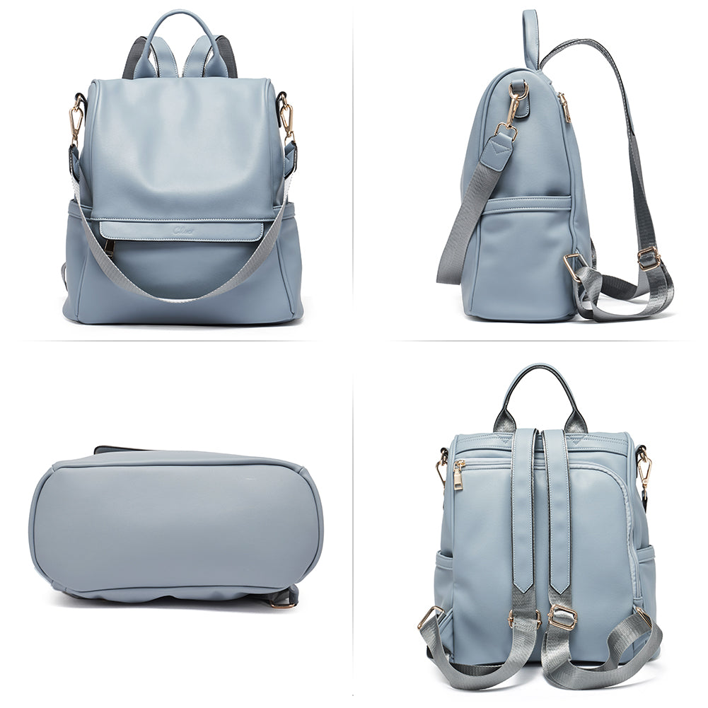 Greene Multi-Purpose Carry Way Vegan Leather Backpack Purse For Women