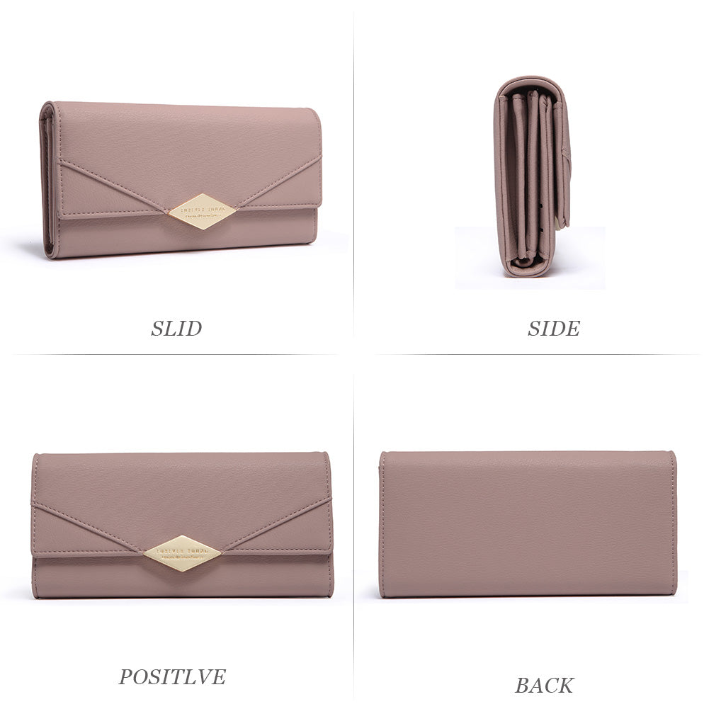 Mile Large Stylish Wallet For Women With Multiple Card Slots