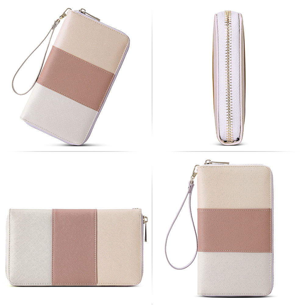 CLUCI Women Wallet Leather RFID Blocking With Wristlet