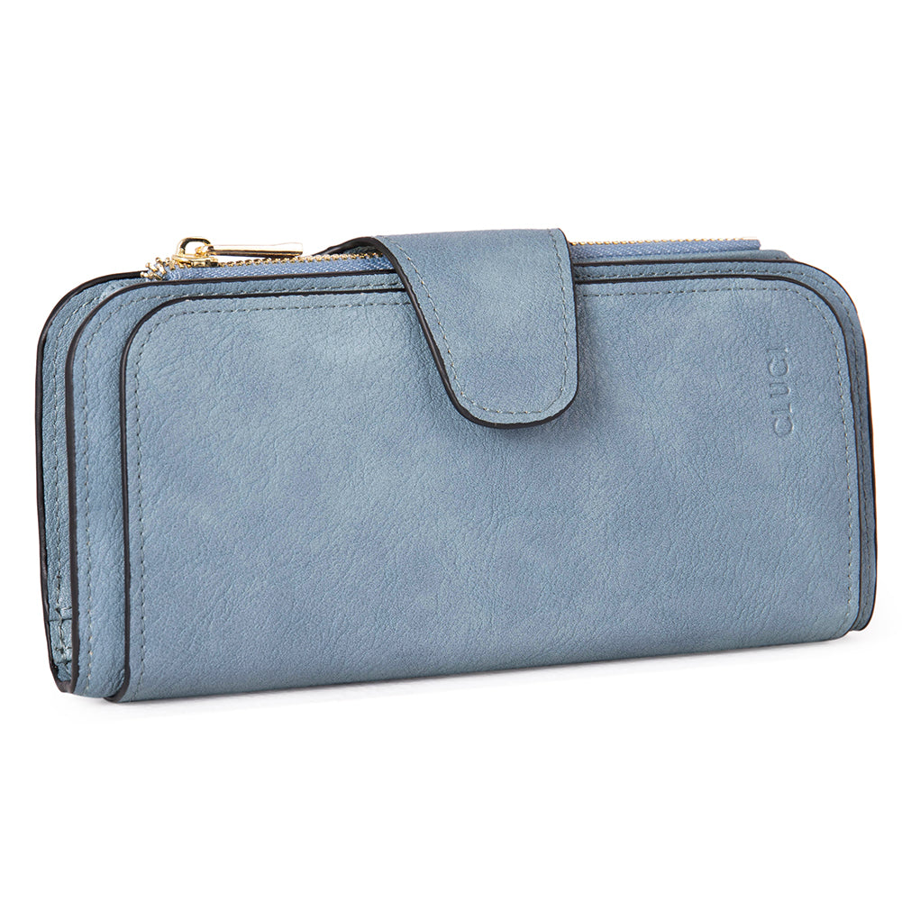 Cathy Luxury Women's Vegan Leather Wallet With Zipper