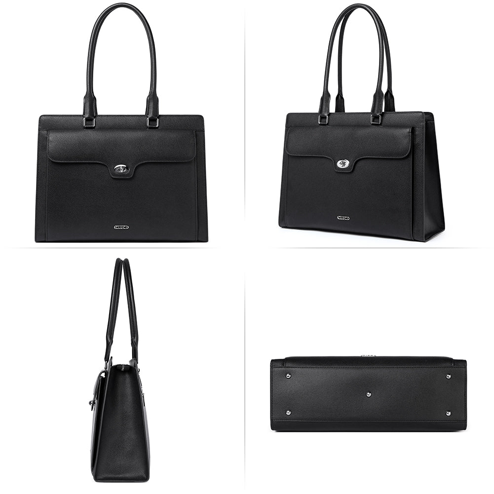 Davidson Classic Vintage Ladies Leather Briefcase Messenger Bag