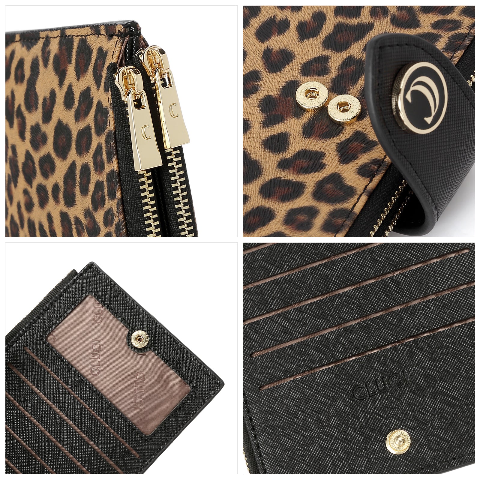 Echo Slim Women's Bifold Leather Wallet With ID Window