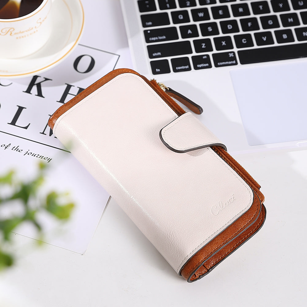 Cathy Luxury Women's Vegan Leather Wallet With Zipper