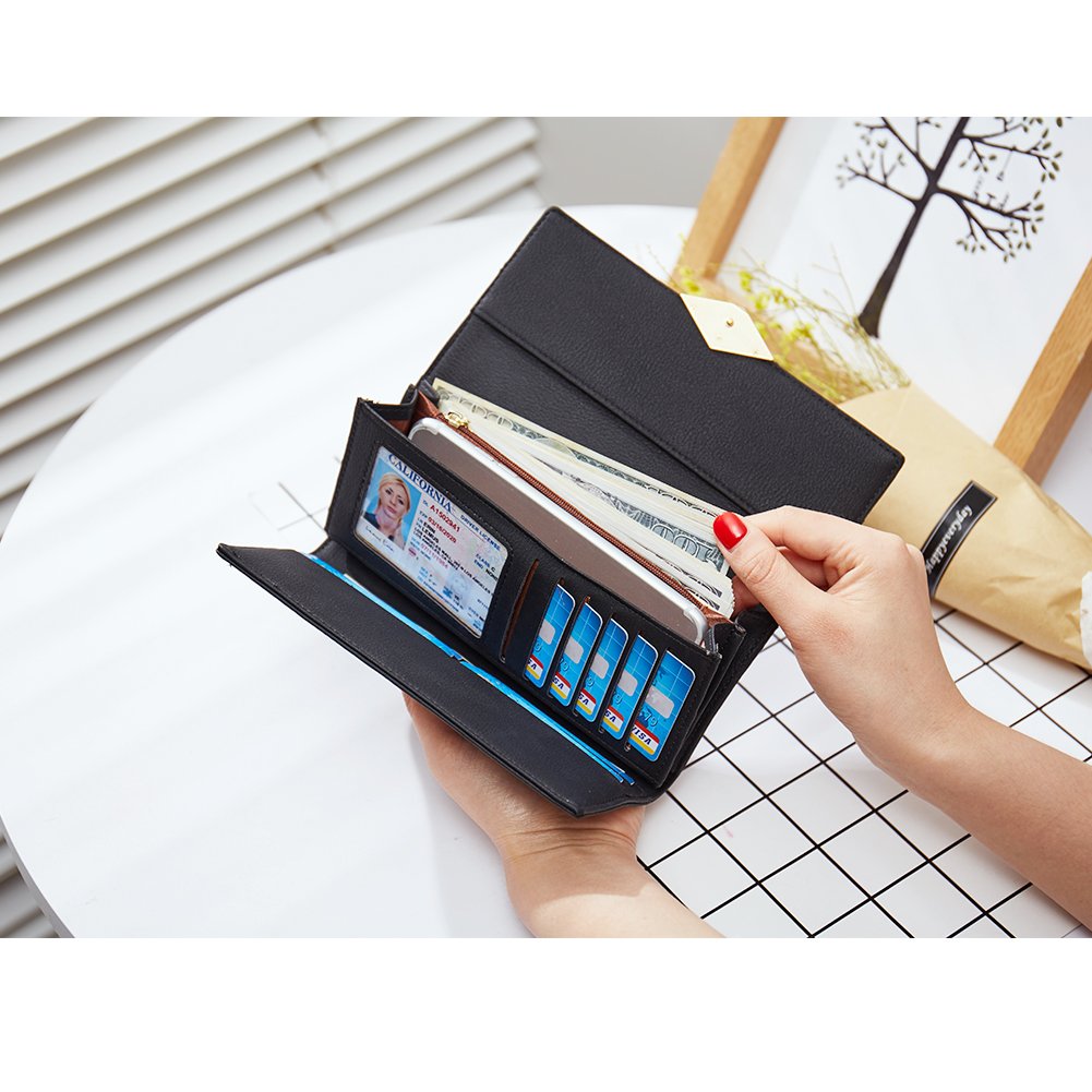 Mile Large Stylish Wallet For Women With Multiple Card Slots