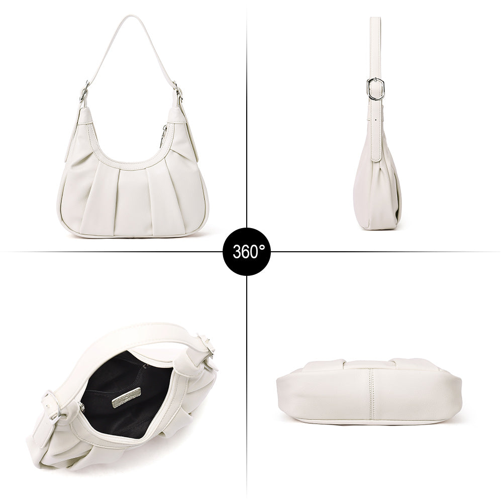 CLUCI Purses and Handbags for Women Leather Designer Tote Large Fashion Ladies Shoulder Bags with Inner Pouch 2Pcs Set