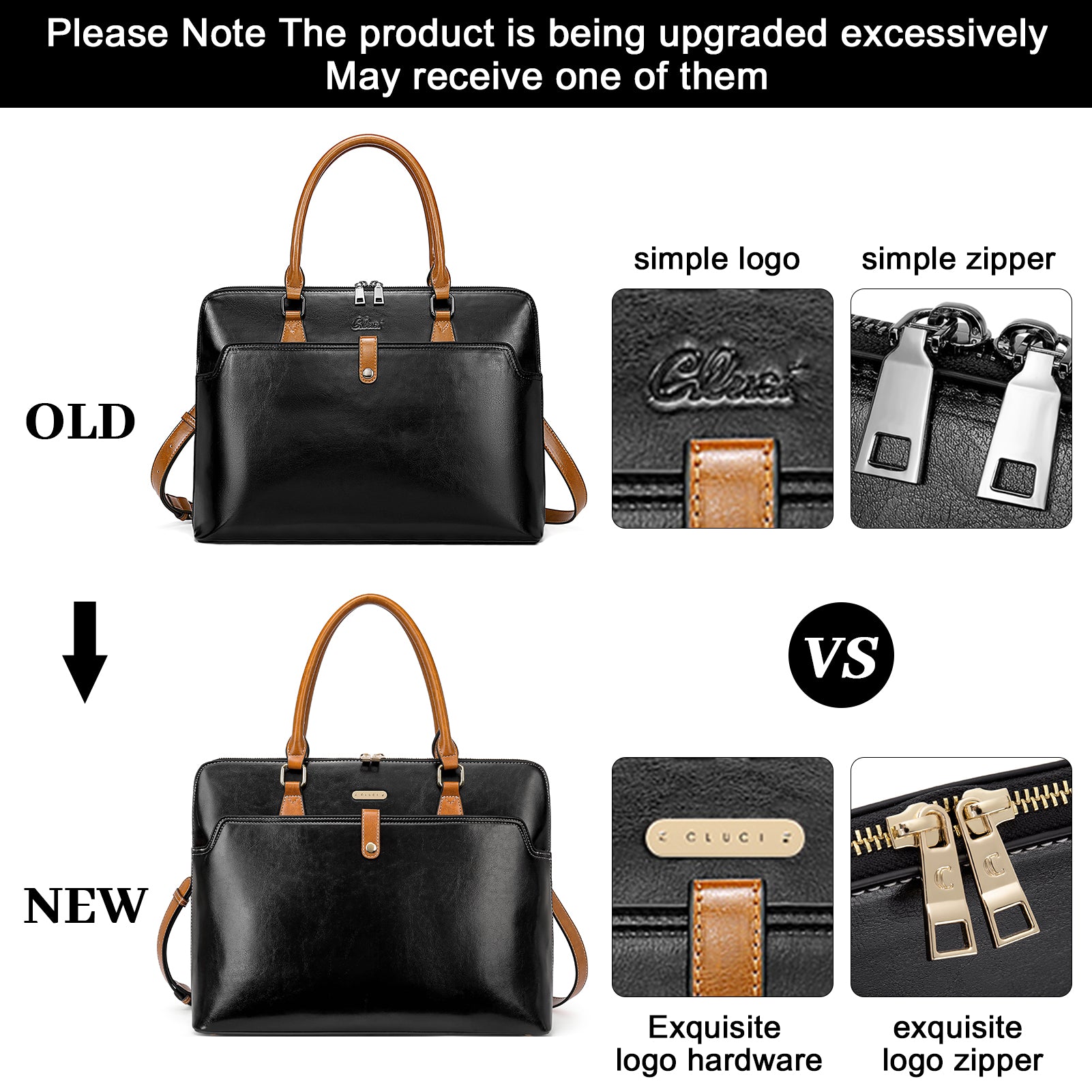 Claire Premium Leather Messenger Briefcase For School And Work