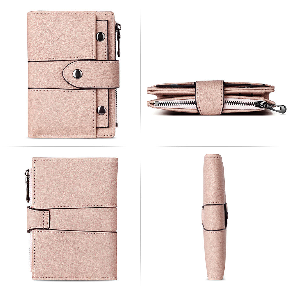 Cathy Women's Small Wallet With Coin Pocket For Daily Use