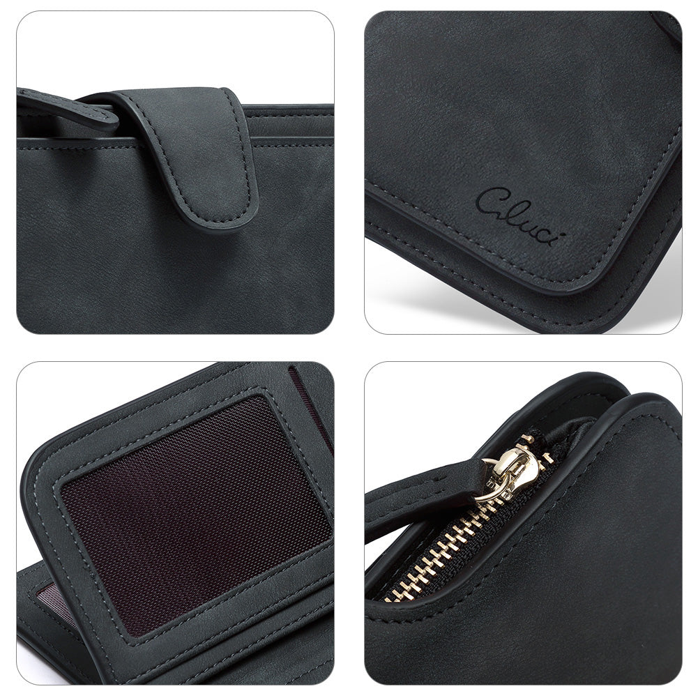 Cathy Luxury Women's Vegan Leather Wallet With Zipper