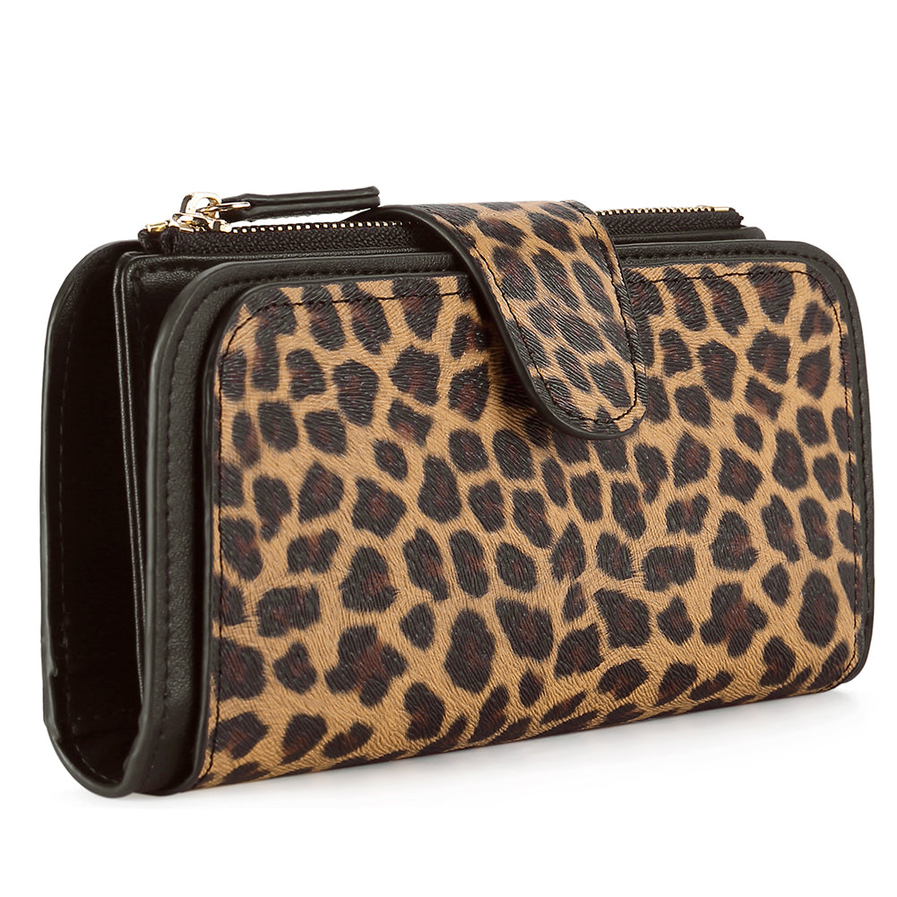 Cathy Luxury Women's Vegan Leather Wallet With Zipper