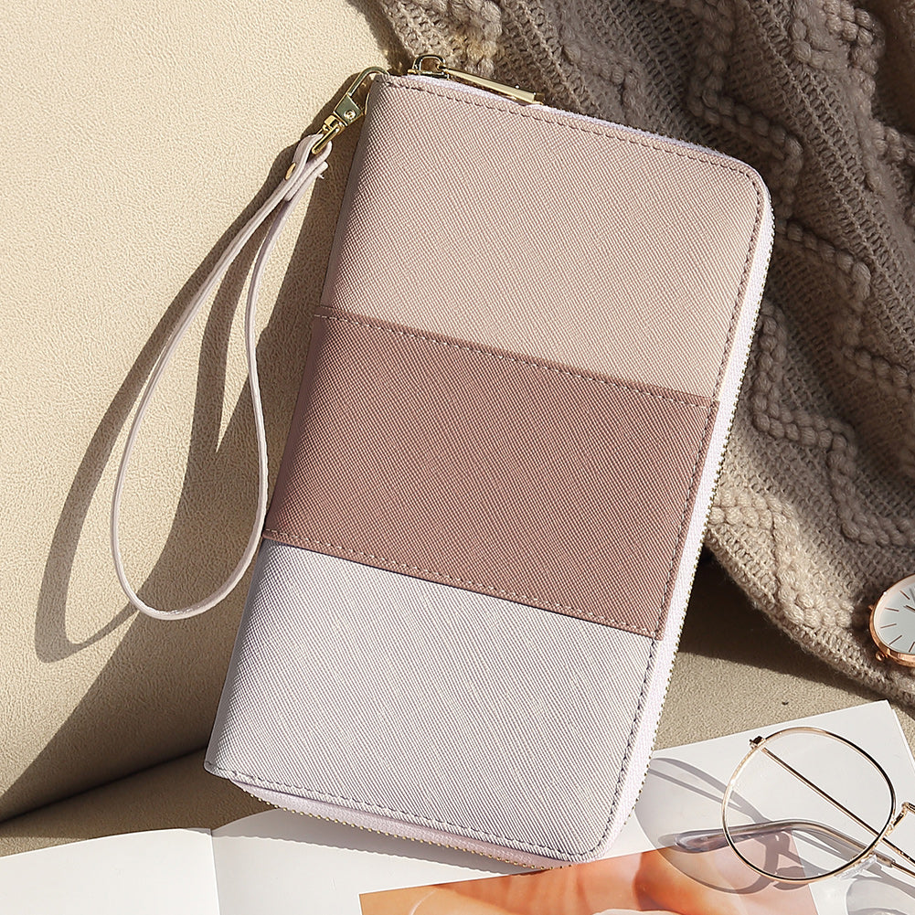 CLUCI Women Wallet Leather RFID Blocking With Wristlet