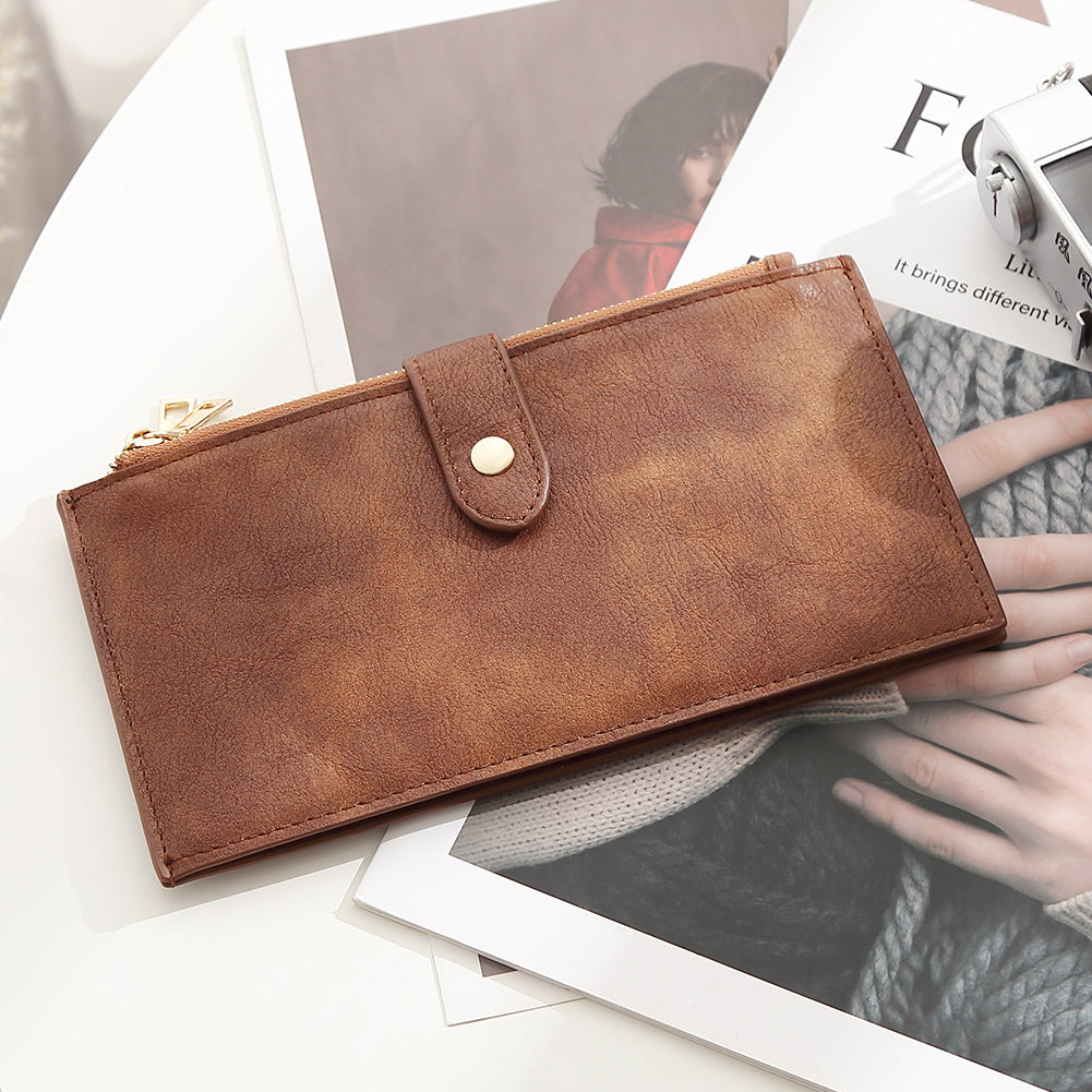 Echo Slim Women's Bifold Leather Wallet With ID Window