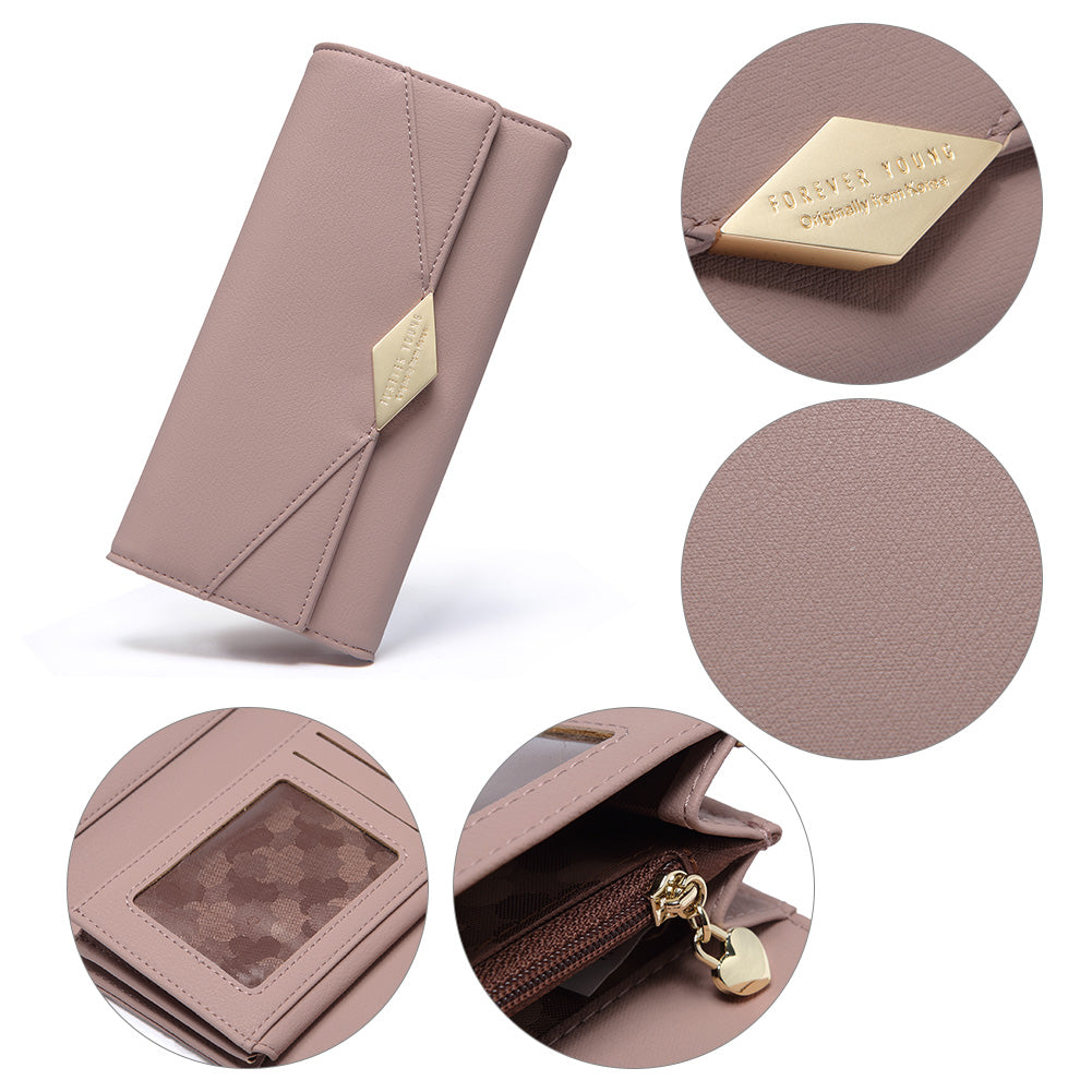 Mile Large Stylish Wallet For Women With Multiple Card Slots