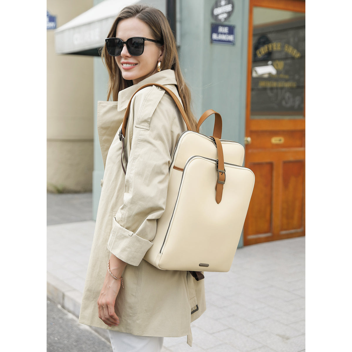 backpack leather for women Women's Mini Ladies Black Backpack Bag Stay organized and on Convertible Fashion Laptop Backpack Purse