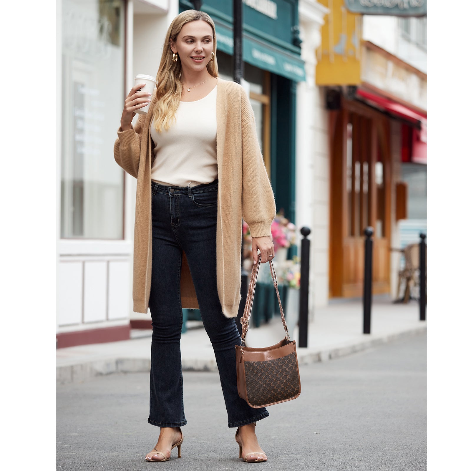 Trendy Medium Crossbody Bags with Two Straps